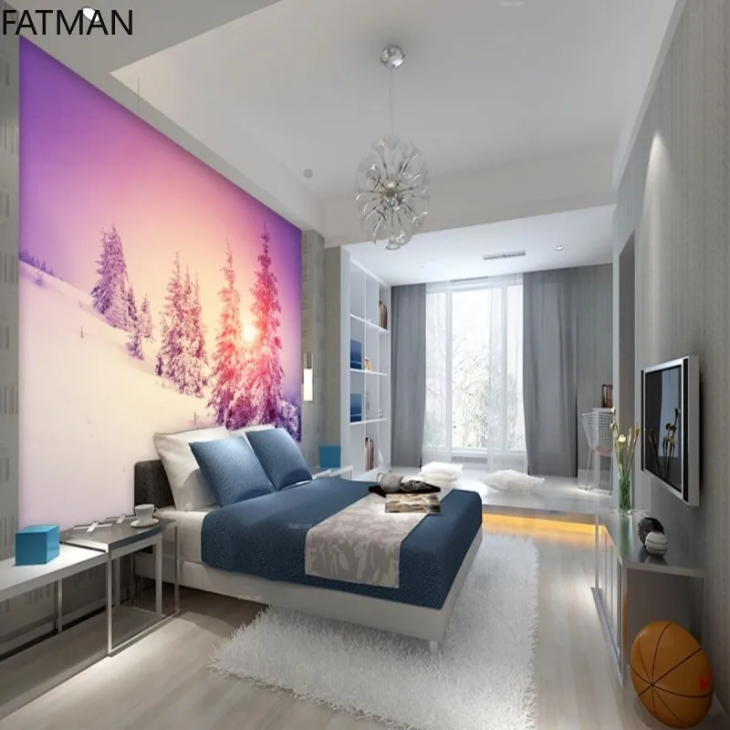 Фреска FATMAN на заказ 3D обои с изображением восхода солнца для гостиной спальни