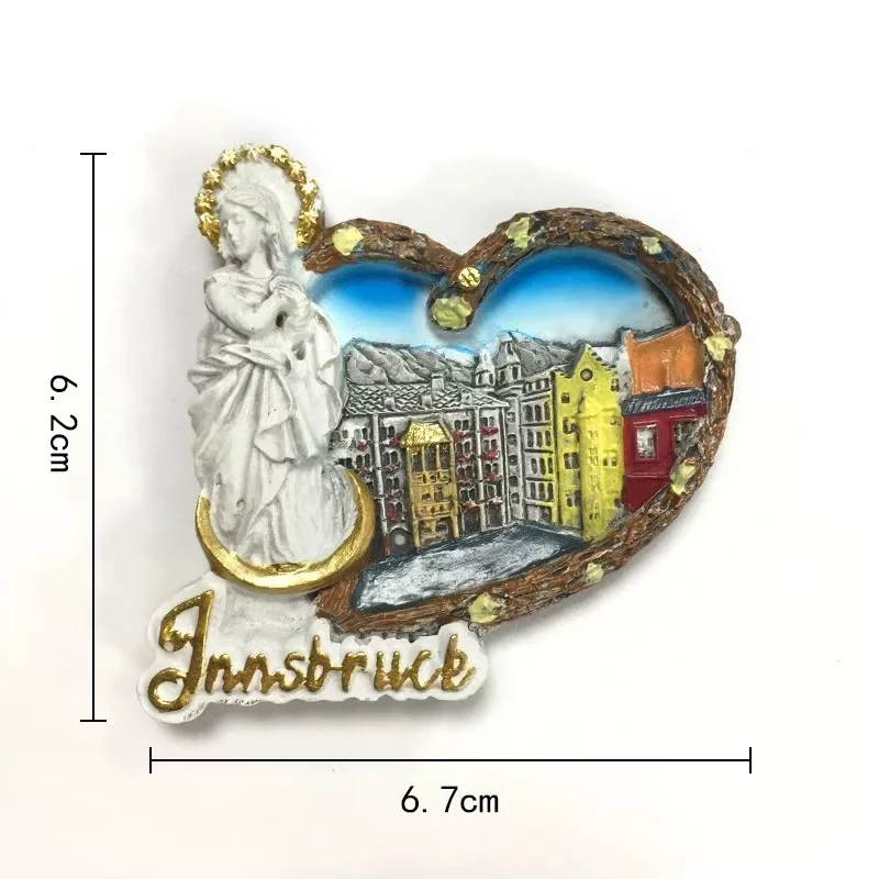 Австрия Innsbruck большой городской высококачественный холодильник с магнитными