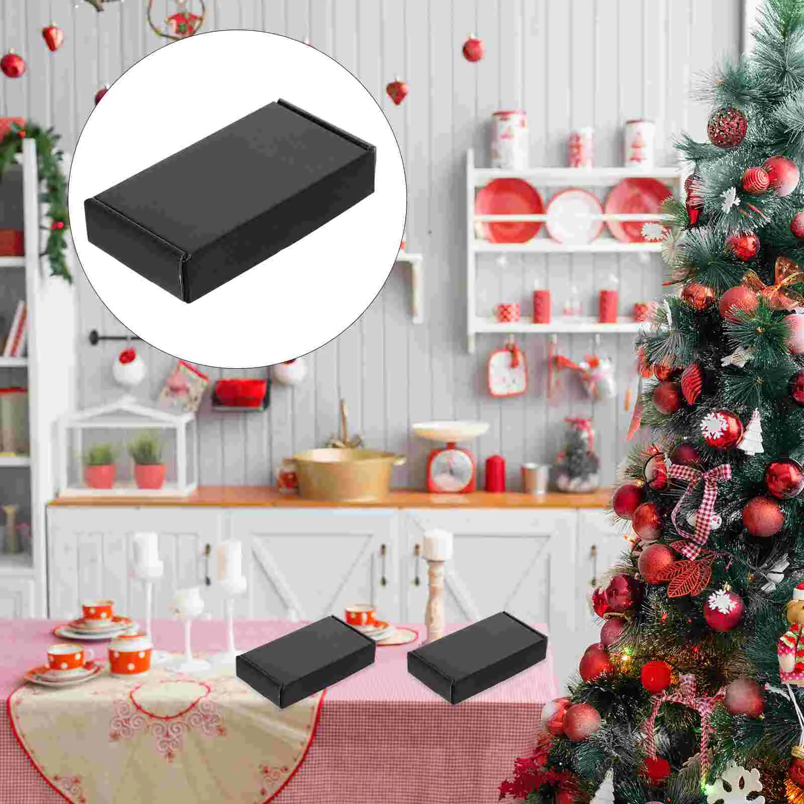 

15pcs Corrugated Mailer Cardboard Shipping Box Recyclable Cardboard Mailing Box Black Shipping Mailer Boxes for Storage Cloth