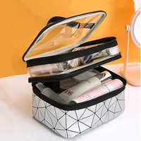 new multifunction travel clear makeup bag big capacity travel makeup organizer waterproof toiletry beauty storage make up cases