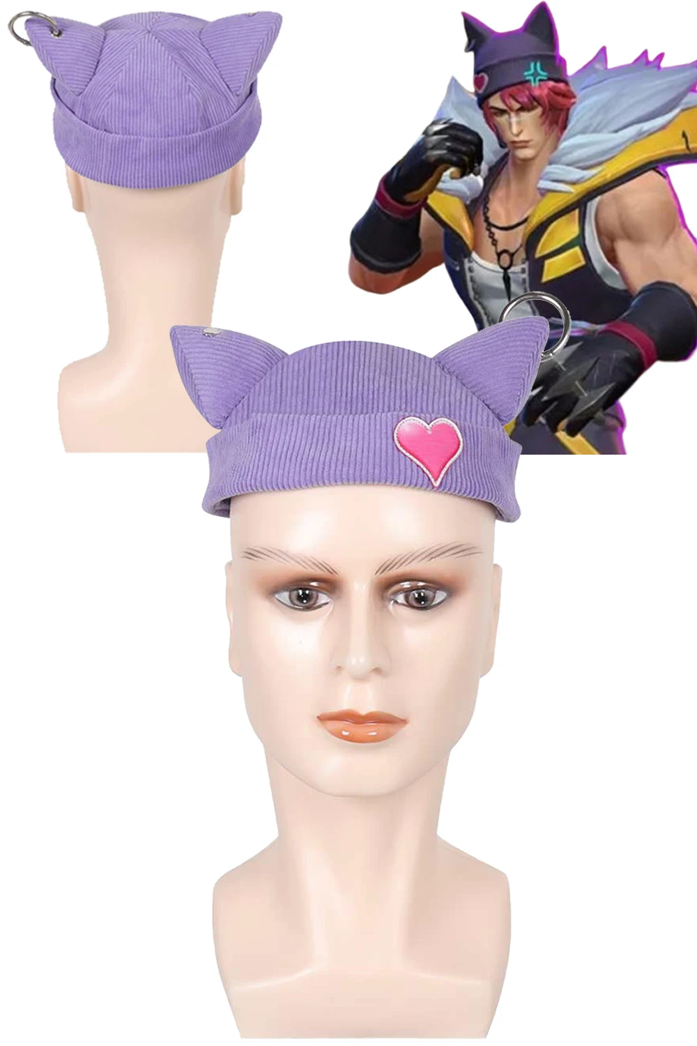 Фэнтези Heartsteel Sett Косплей Фантазия Шапка-бини Игра LoL Маскировка Костюм Аксессуар