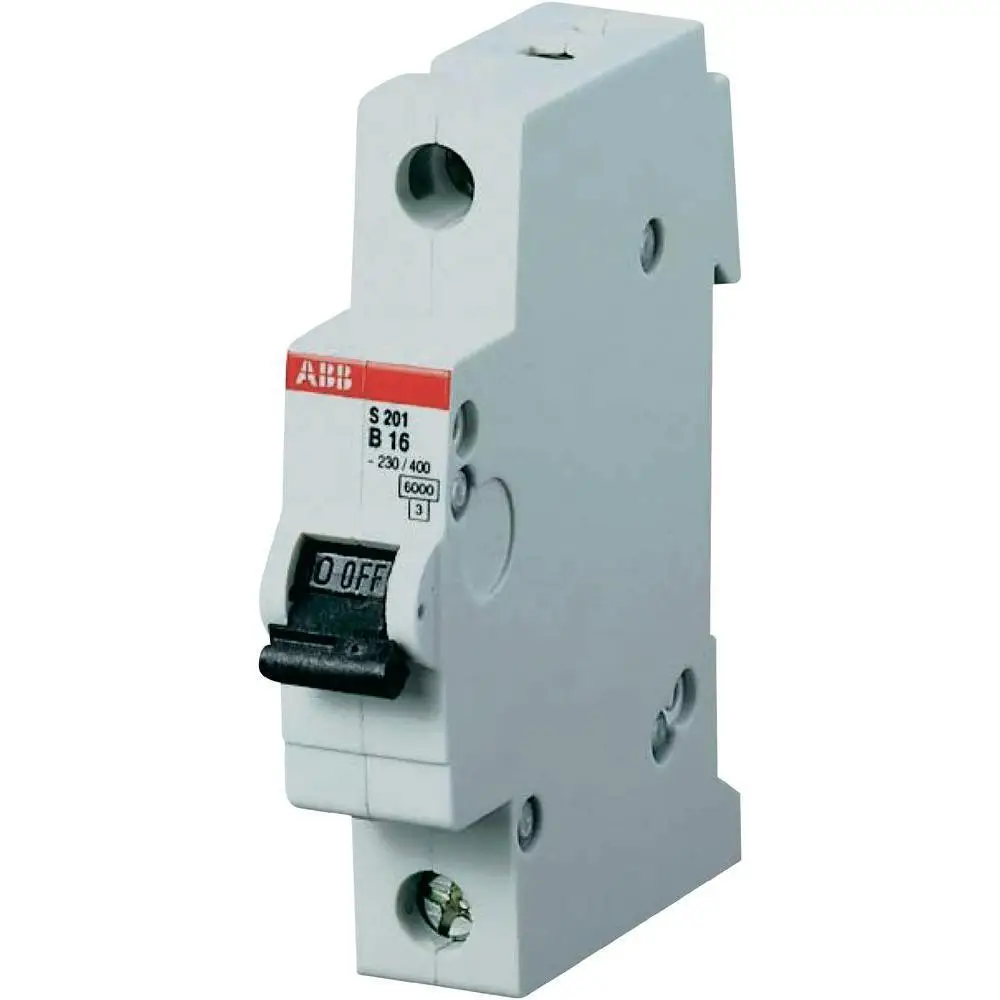 Автоматический выключатель однополюсный 16А ABB S201 2CDS251001R1165 (6 кА B) | Строительство и