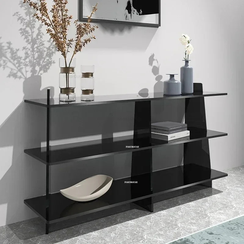 Роскошные акриловые консольные столы напольная стойка для хранения