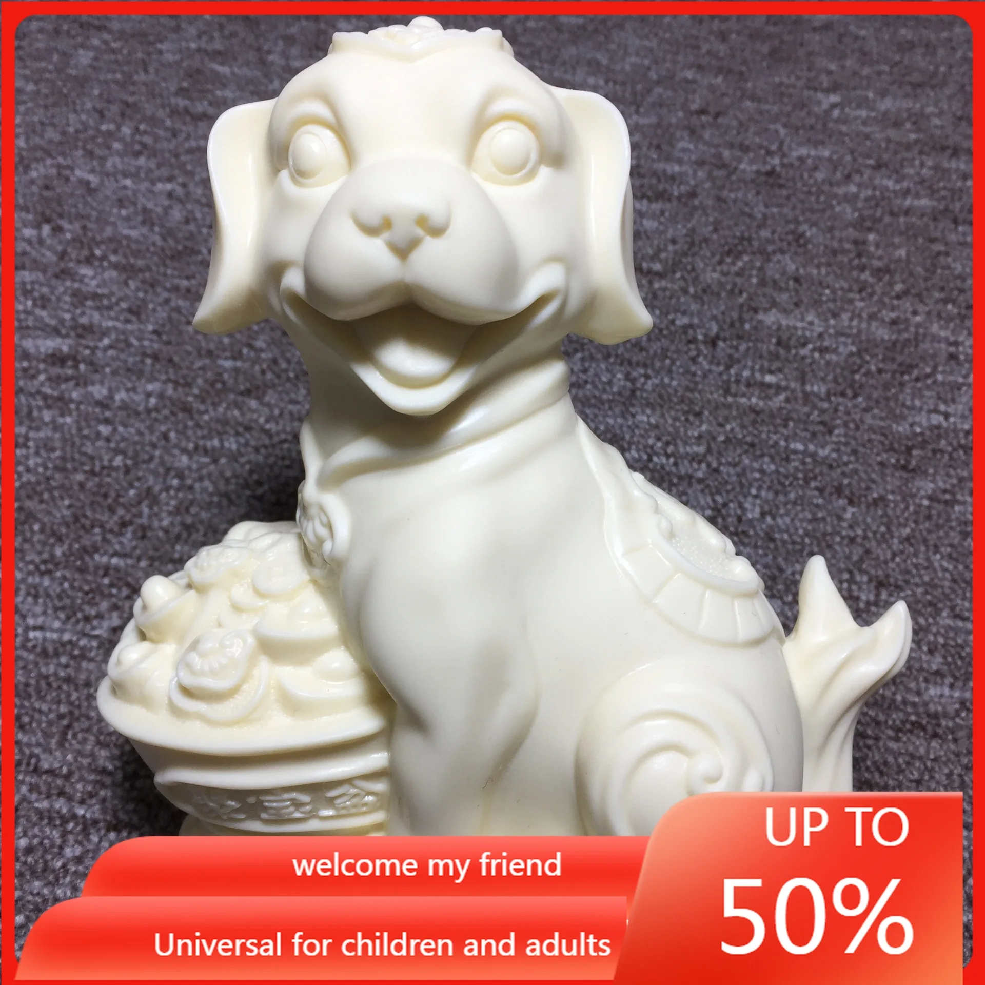 

Ivory Nut Carved Cornucopia Chinese Zodiac Dog Decoration Coconut Wood Bodhi Seeds Home Desktop Crafts Gift Box