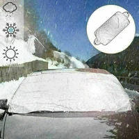 sun shade car windshield cover visor screen winter 70cm x 150cm car foldable protector silver ribbon snow 1 pc