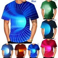 newest fashion 3d printing vertigo hypnotic tshirt cool short sleeved tees menwomen pullover tops hot black hole summer t shirt