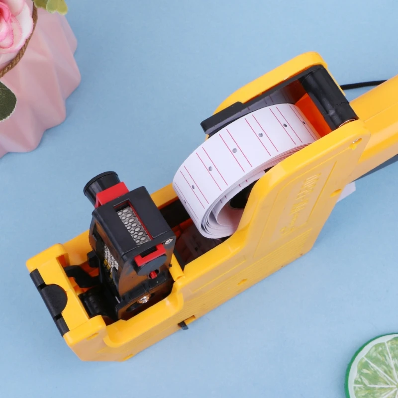 MX-5500 8 Digits Price Tag Gun Labeler Labeller Stickers Label Paper +2 Ink Roll |