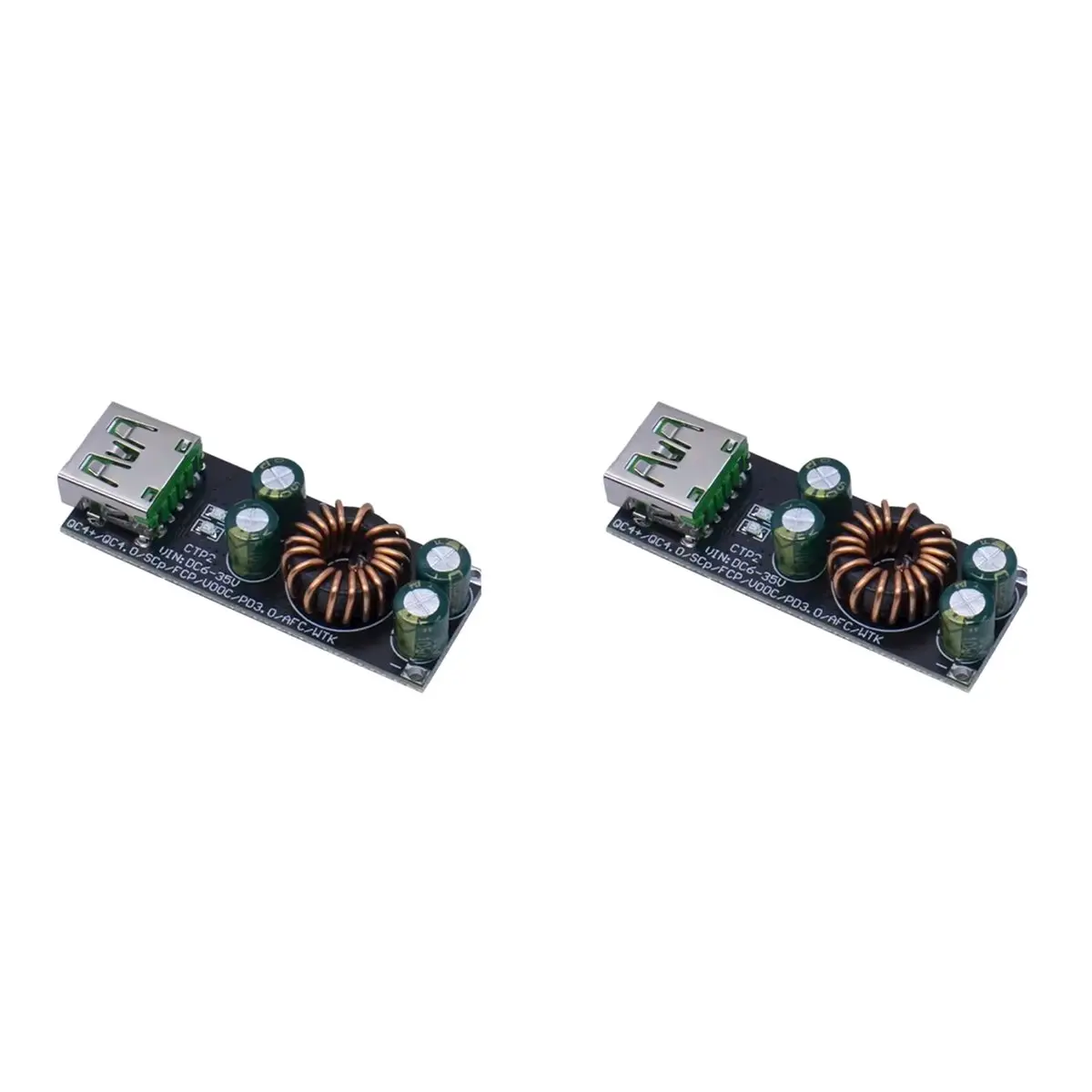 Фото 2X SW3518 / SW3516 QC4.0 QC3.0 1-канальный USB Type-C адаптер для быстрой зарядки мобильных телефонов 6-32В, модуль понижающе-повышающего преобразователя SW3518 №4