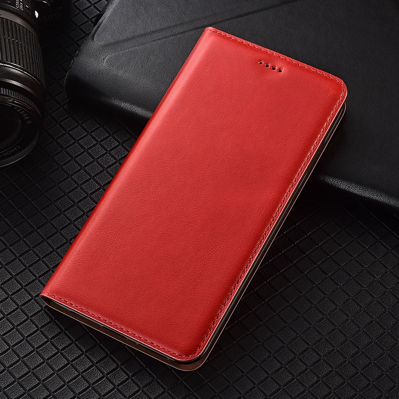 Фото Роскошный чехол для телефона из натуральной кожи Oil Wax Skin для OPPO Realme Q Q2 Q2i Q3 Q3i Q3T Q3s Q5 Q5i Pro, нескользящий чехол-книжка с откидной крышкой №3