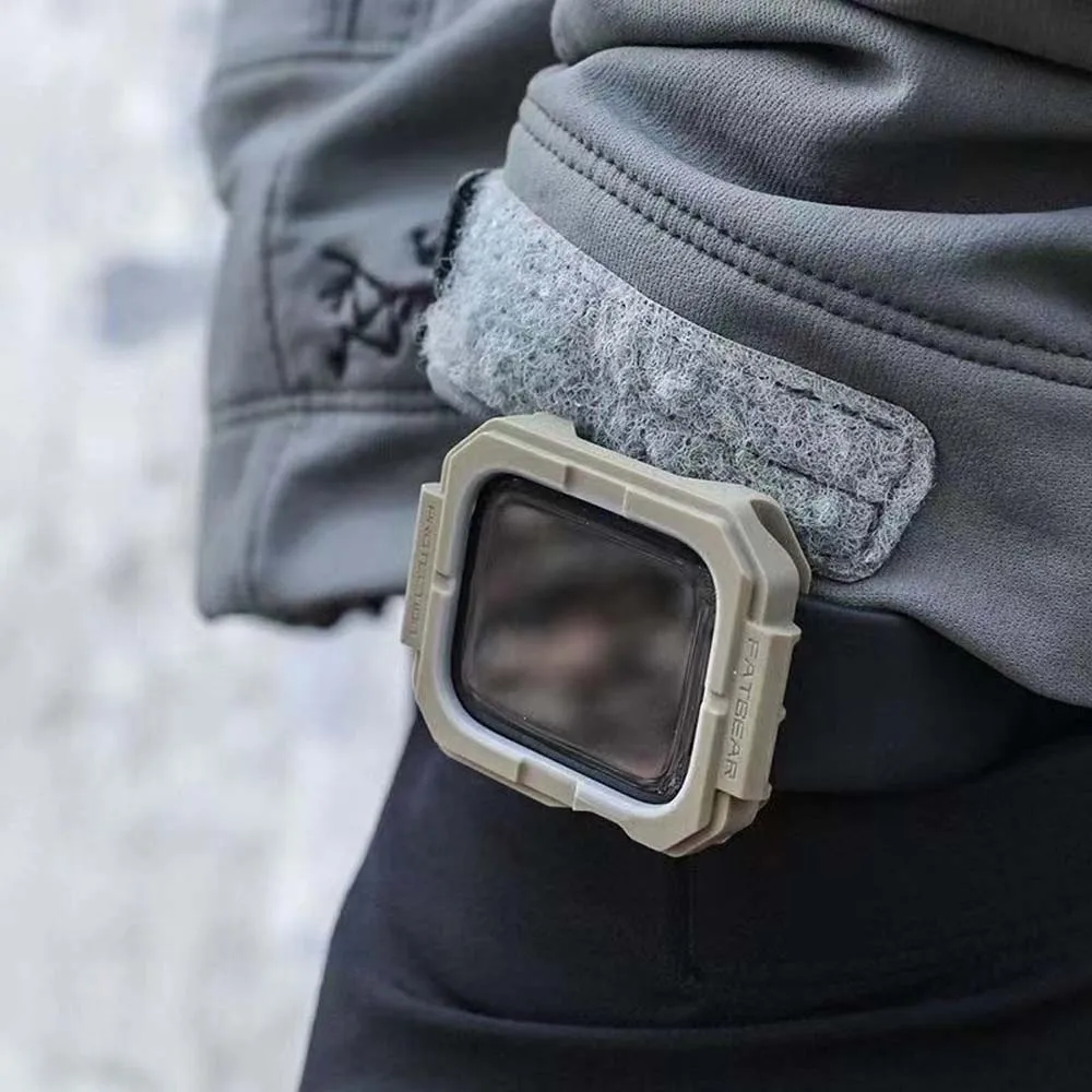 

FatBear тактический военный класс Прочный противоударный армированный защитный корпус Кожаный чехол Чехол для Apple Watch 7 S7 iWatch 41 мм 45 мм