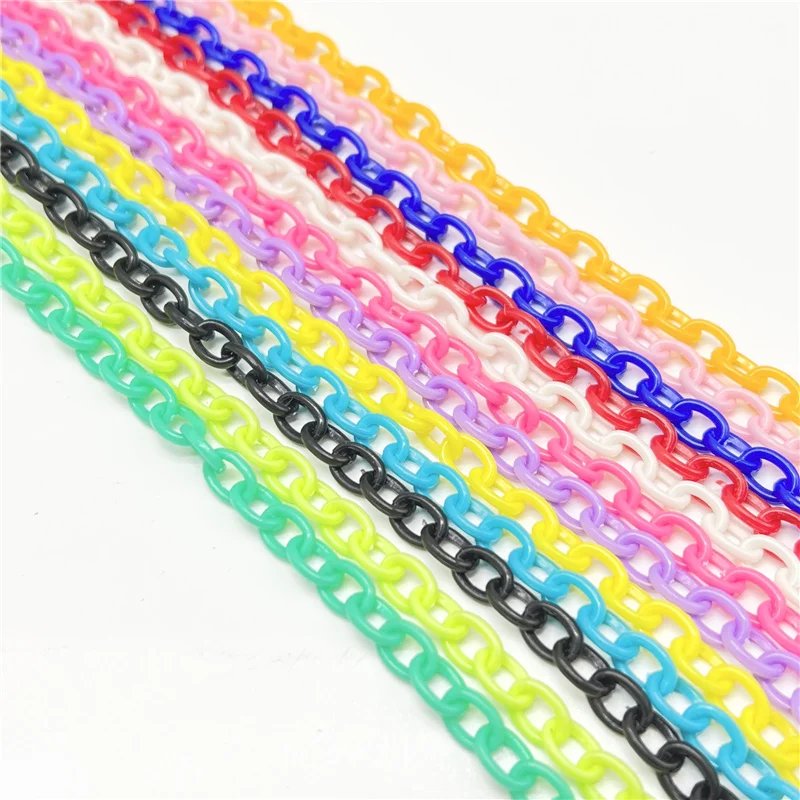 Multicolor Acrylic Chain For Jewelry Making Findings DIY Necklace Chains Materials Handmade Accessories (Chain length: 50cm) |