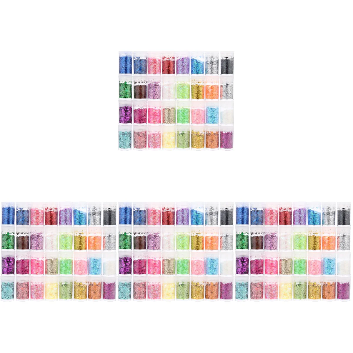 

4pcs 32 Bottles Manicure Loose Glitter Sequins Nail Art Glitter Makeup Sequins