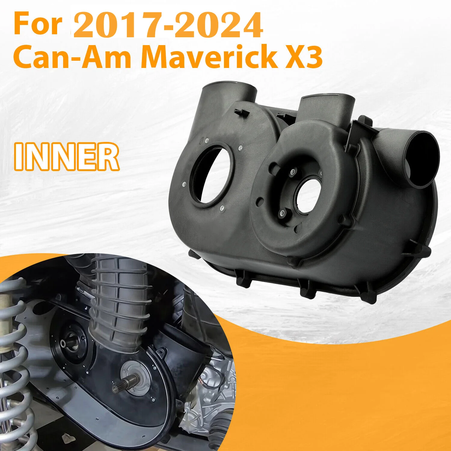 

Для 2017-2024 Maverick X3 XMR Turbo R клатч внутренняя вариатор ремень Крышка Воздушный направляющий 420212605