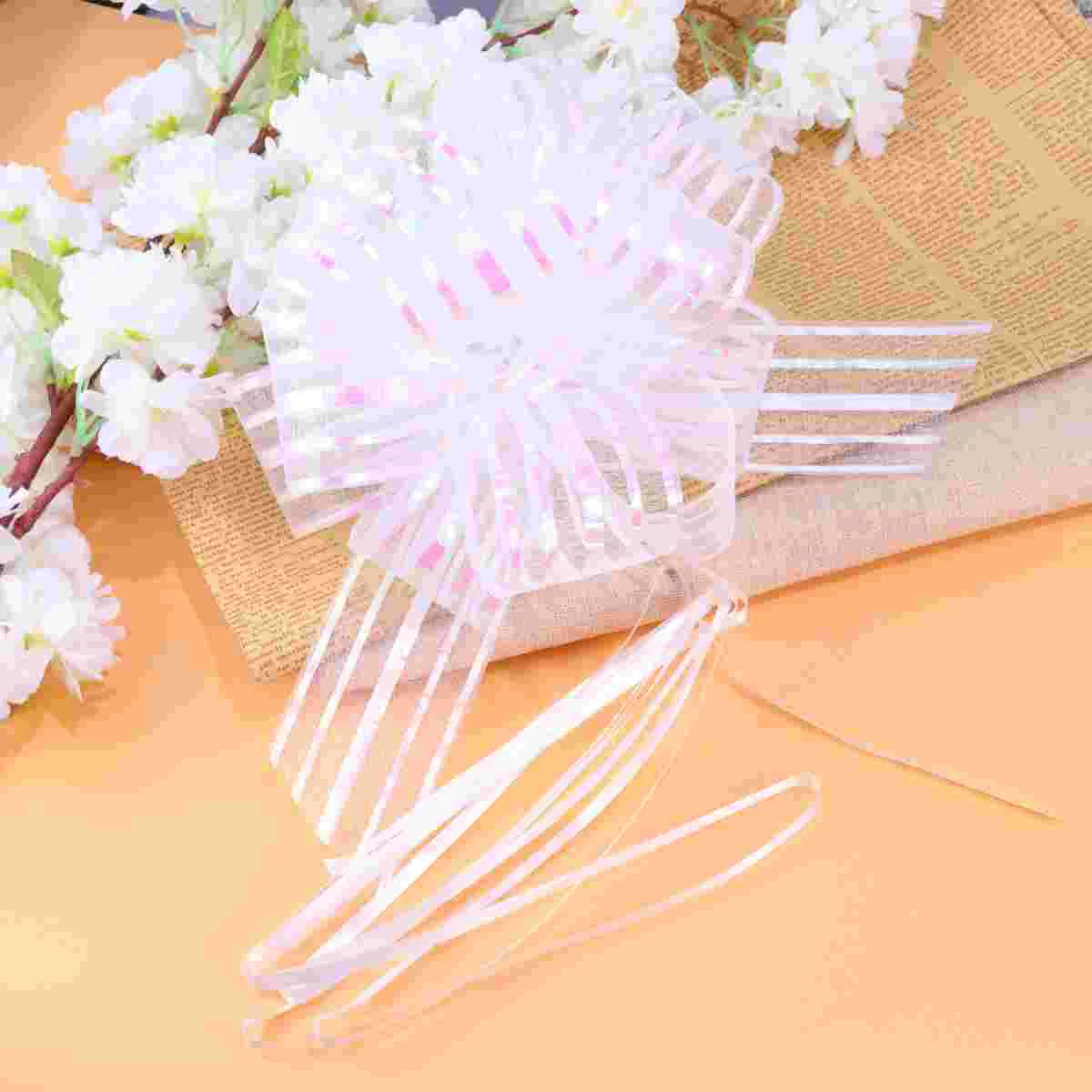 

Bow Bows Wedding Gift Ribbon Bouquet Stripe Knot Big Hamper Diy Wreath Wrap Basket Knots