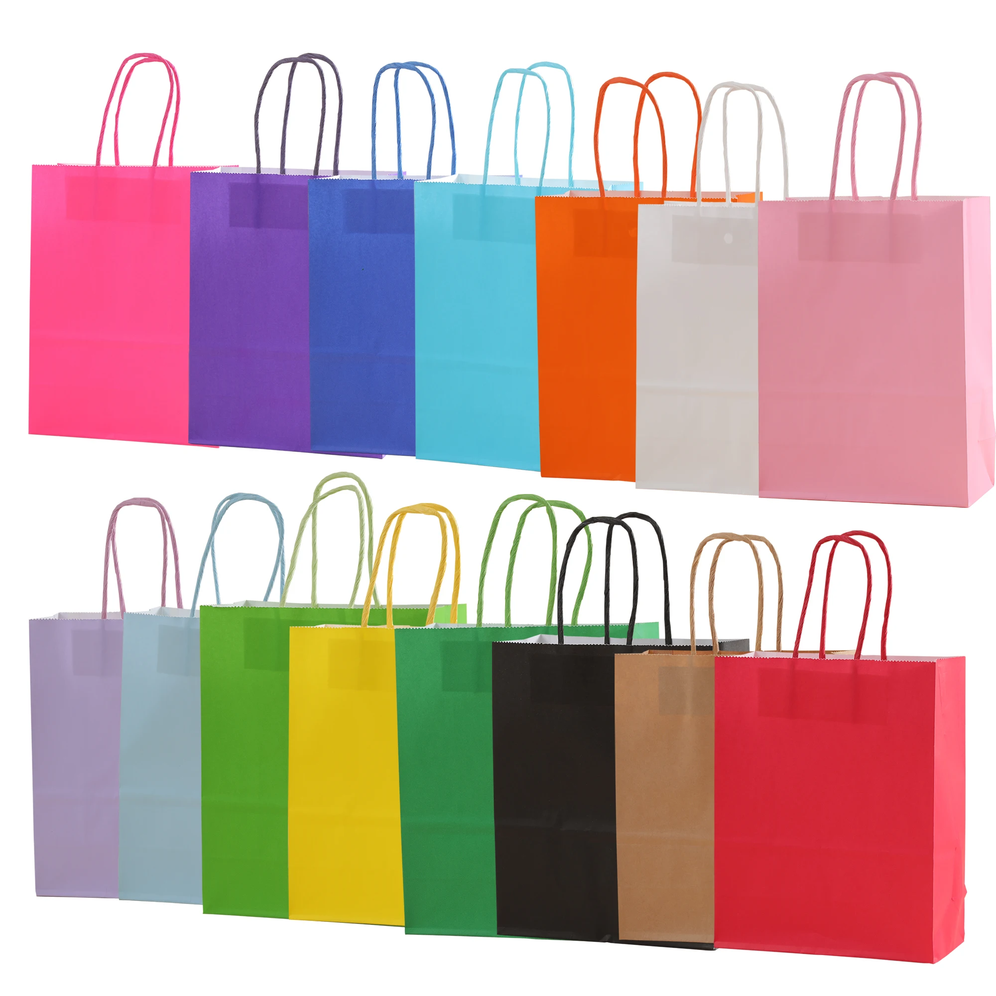 

15 подарочных пакетов, 15-цветные сумки для вечеринок, сувениры с ручками, сумки на день рождения, бумажные пакеты, свадебные сумки, товары для вечеринок и подарки