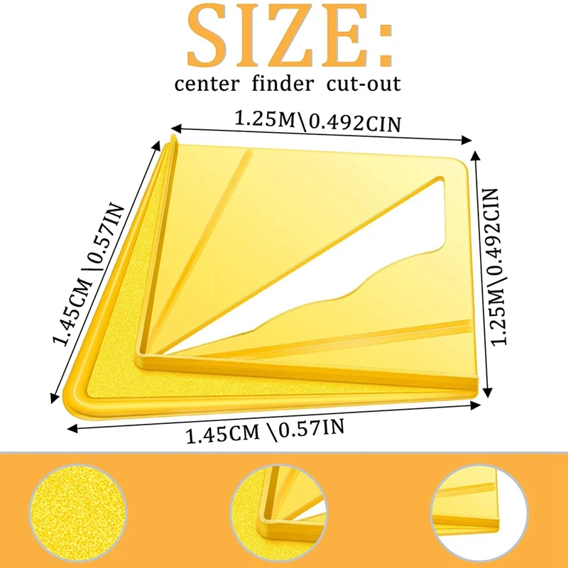 Инструмент для поиска центра 2 штуки из пластика для деревообработки для деревообработчиков и столяров.