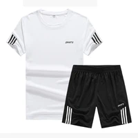 2 piece sets t shirt for men 2022 summer new mens clothing fashion sports shorts print sweatpants male tracksuit short sleeve