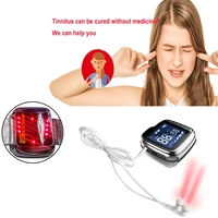 ear tinnitus laser therapy watch laser physiotherapy otitis media deafness diabete hypertension treatment therapeutic apparatus