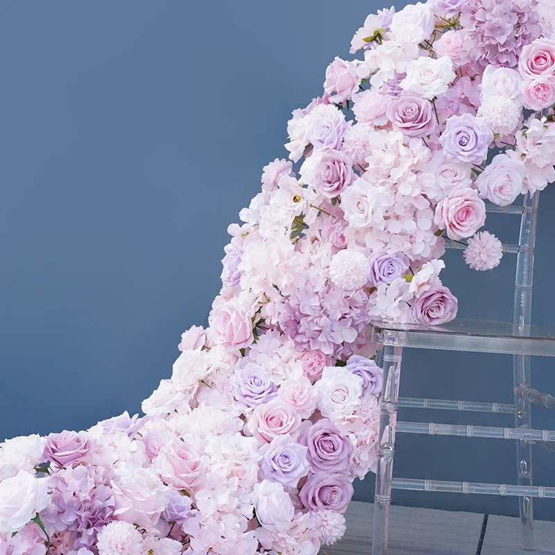 Lila rosa Rose Hortensie повязка с помпоном 5d