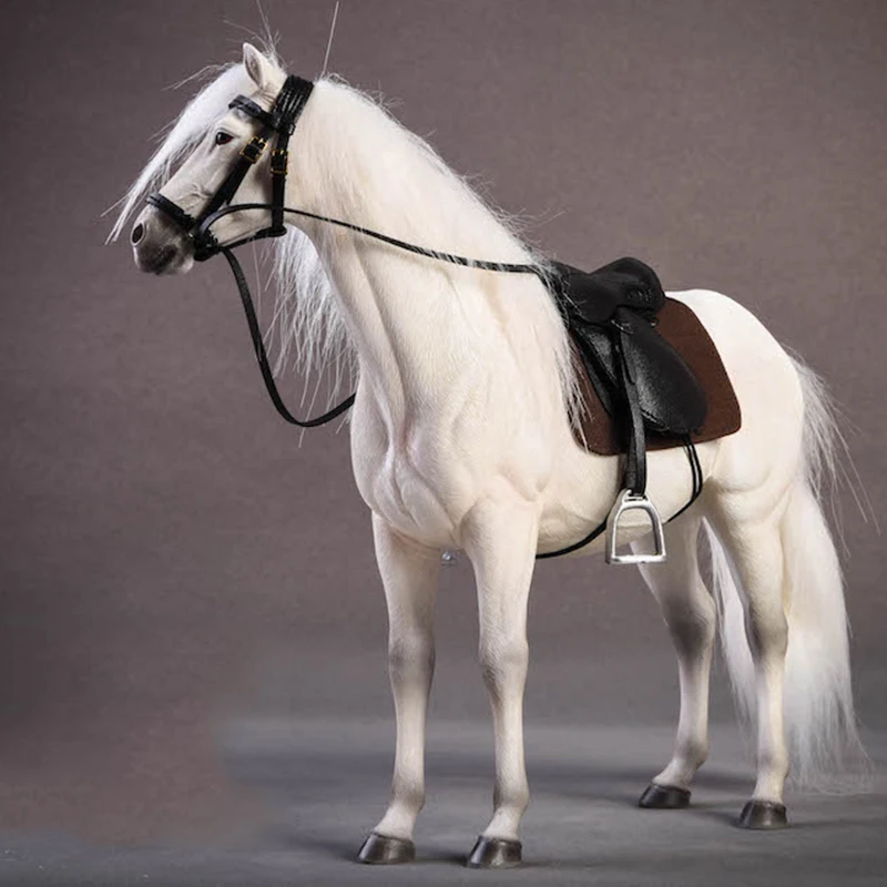 Масштаб 1/12 имитация ПВХ теплая кровяная лошадь монтируемая модель животного