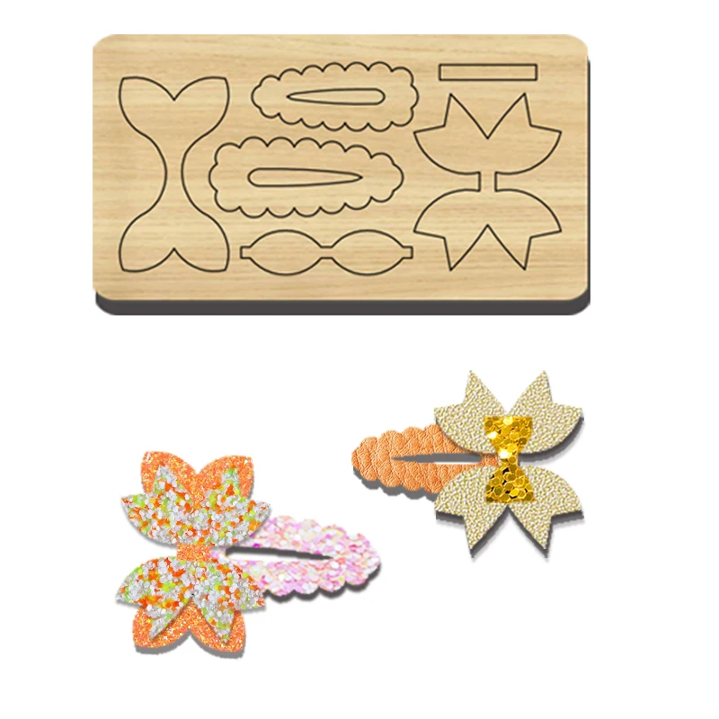 BC38, Шпилька для волос с бантом, два размера, комбинированная резка, подходит для большинства машин