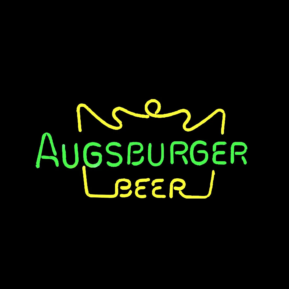 

Ausburger Beer Neon Sign Custom Handmade Real Glass Tube Bar KTV Party Store Company Decor Display Advertise Lamp Gift 17"X12"