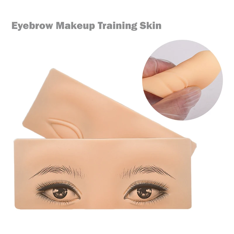 

3D Silicone Eyebrow Makeup Training Skin Tattoo Practice Eye Skin For Makeup Beauty Academy Training Tattoo Supplies