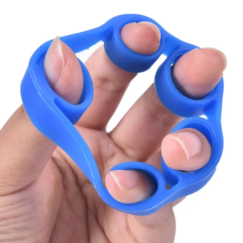 

Hand Finger Grip Strength Trainer Resistance Strengthener Band Tension Exercise