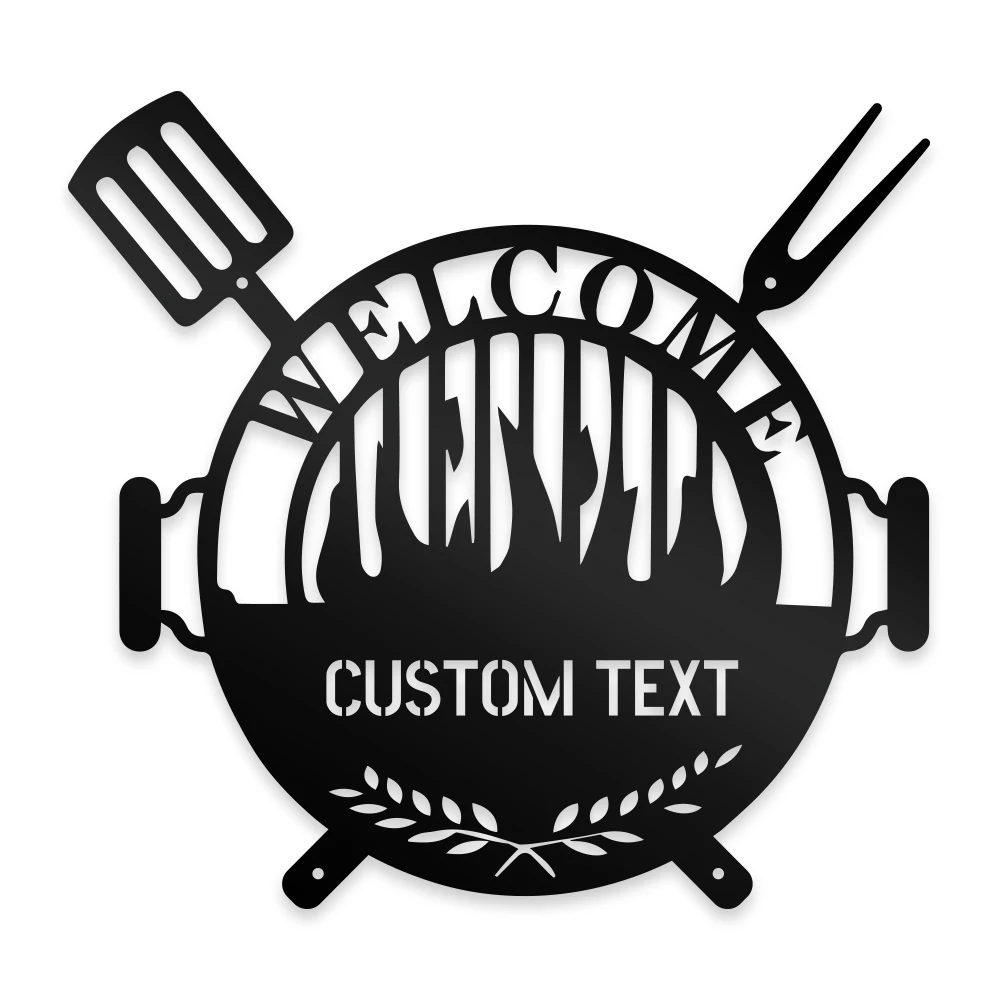 1 шт. посуда для костра мультяшный текст на заказ металлические настенные знаки