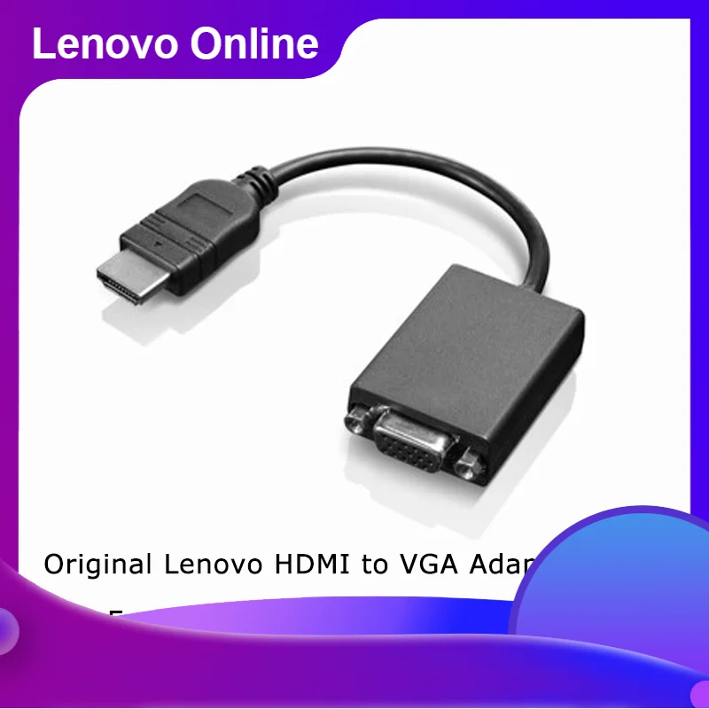 

Оригинальный адаптер Lenovo ThinkPad HDMI-VGA, кабель-конвертер, монитор проектора 0B47069 T460 E470 E460 X260 X1 S3, официальный