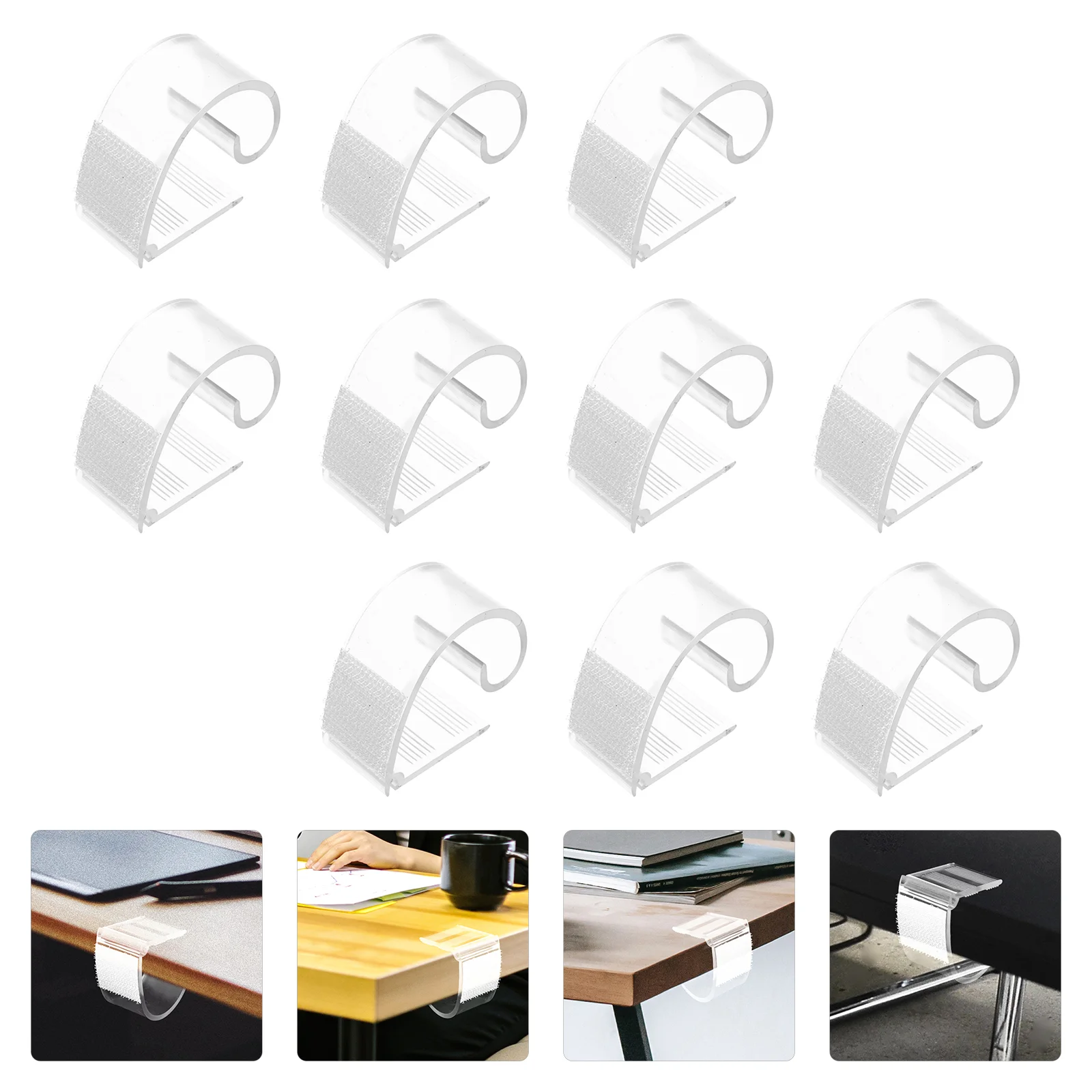 

10Pcs Tablecloth Clips for Outdoor Tables Tablecloth Clamps Transparent Table Cloth Clips for Banquet Party Fixing