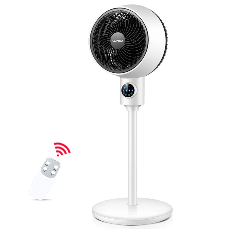 

Electric Fan Upright Swing Head Floor Standing Air Circulation Fan Remote Control Fan Desk Fan， Portable Air Conditioner