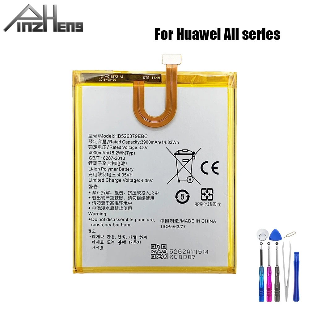 

PINZHENG Battery For Huawei Honor 10 20 30 P8 Max 4C P30 40 Pro Nova 5 6se 7 Replacement Battery For Mate 20X 30 Pro X20Se