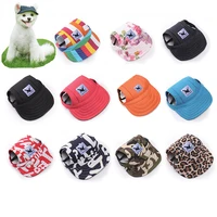 dog cap with ear holes for small dogs canvas cap dog baseball beach visor hat puppy outdoor cap headdress accessories dog caps