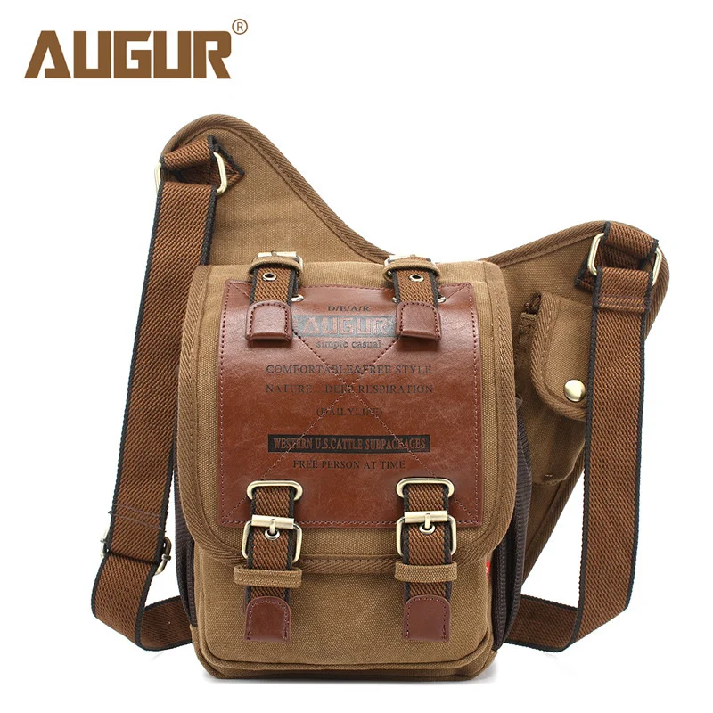 

New canvas men's bag fashionable Single Shoulder Messenger Bag multifunctional mail Knight