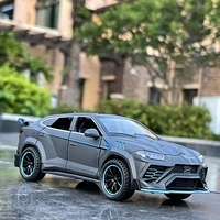 new 132 lambos urus bison suv coupe alloy car model sound and light simulation car decoration collection kids toy gift