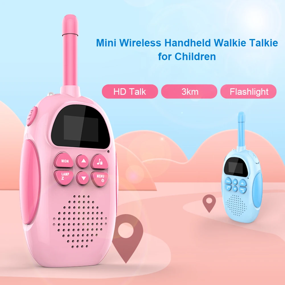 

2pcs Kids Walkie Talkies Wireless Handheld Walkie-talkies 22 Channels 2 Way Intercom Radio Toys Radio Transceiver Interphone Toy