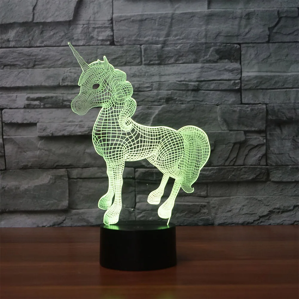 Акриловый светодиодный ночсветильник с USB 3D лампа для рождевечерние НКИ свадьбы