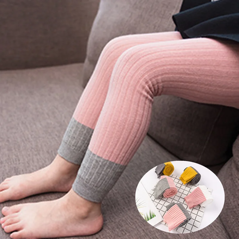 

Spring Autumn Leggings For Girls Candy Color Girls Leggins Elastic Children Pants Baby Ribbed Leggings Clothing