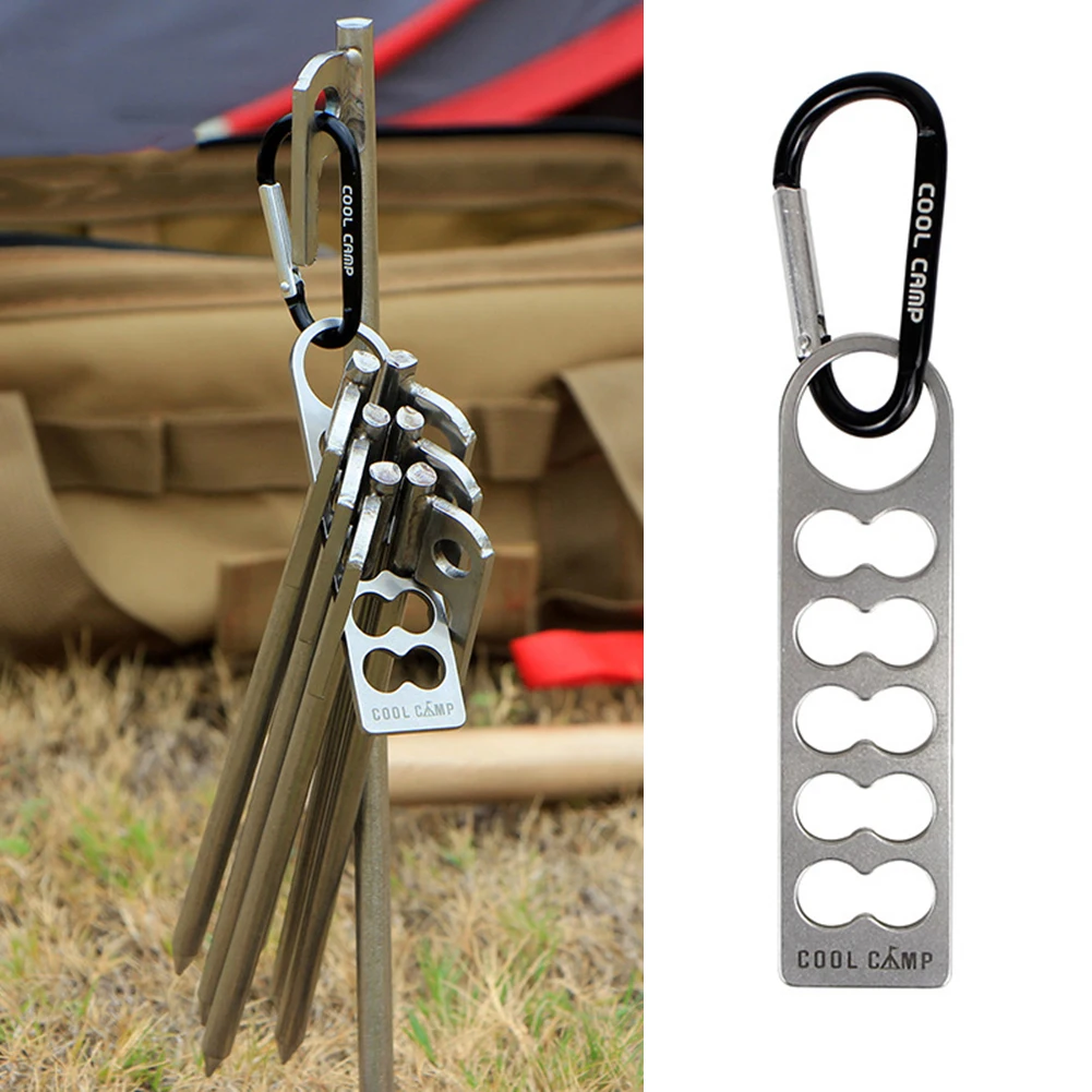 

Колышки для палатки, сверхмощные колышки для кемпинга, алюминиевый сплав, Пряжка для ключей, аксессуары для палатки