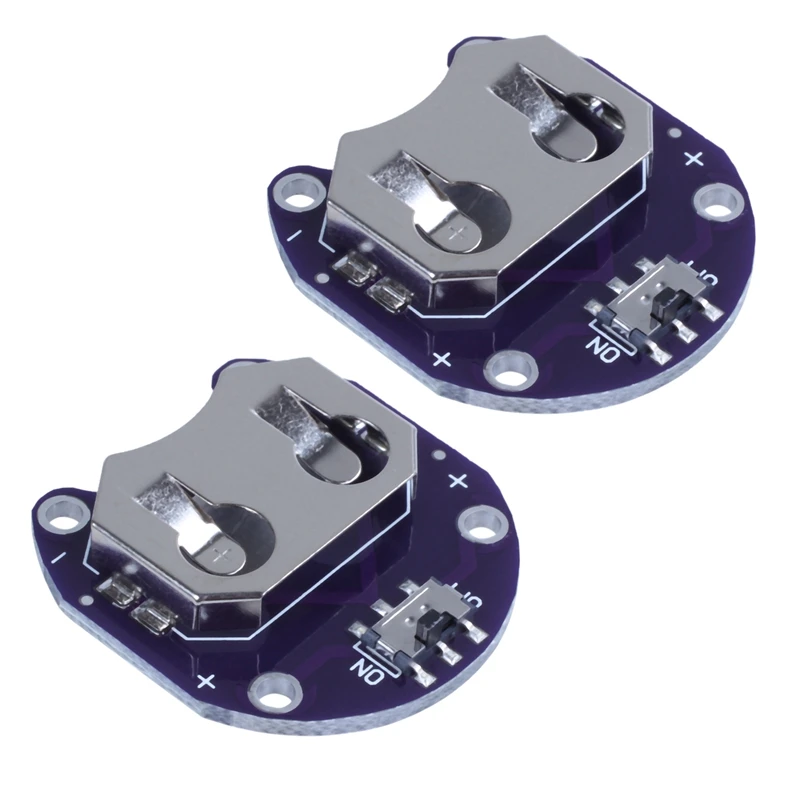 

4X Coin Cell Battery Holder For CR2032 - With Switch