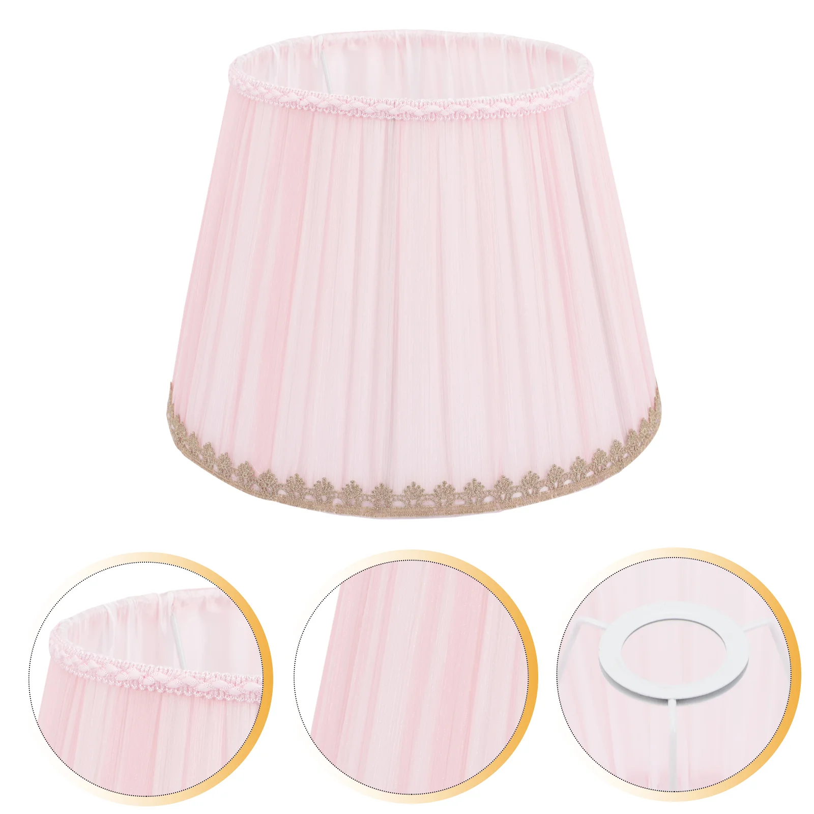 Lamp Shade Shades Chandelier Cover Light Lampshade Table Drum Ceiling Barrel Desk Wall Covers Floor Fabric Bulb Clip On Pleat