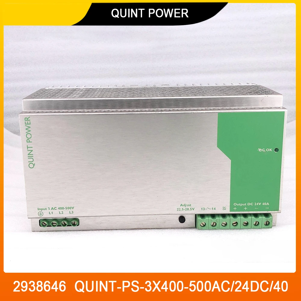 2938646 QUINT-PS-3X400-500AC/24DC/40 для Phoenix QUINT POWER 24VDC/40A импульсный источник питания высокого качества, быстрая доставка