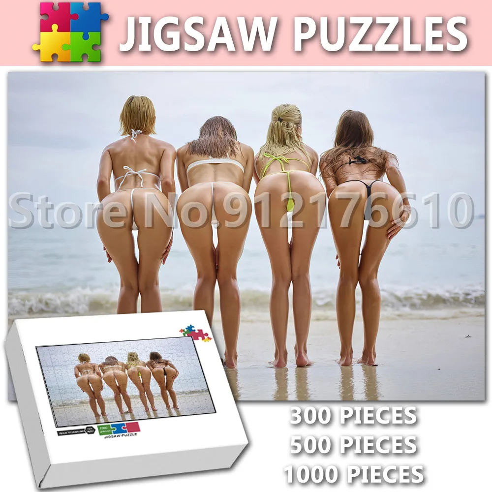 

Sexy Naked Girls Jigsaw Puzzle for Adult 300/500/1000 Pieces Bikini Beauty Print Wooden Puzzle Educatif Assembling Puzzles Gifts