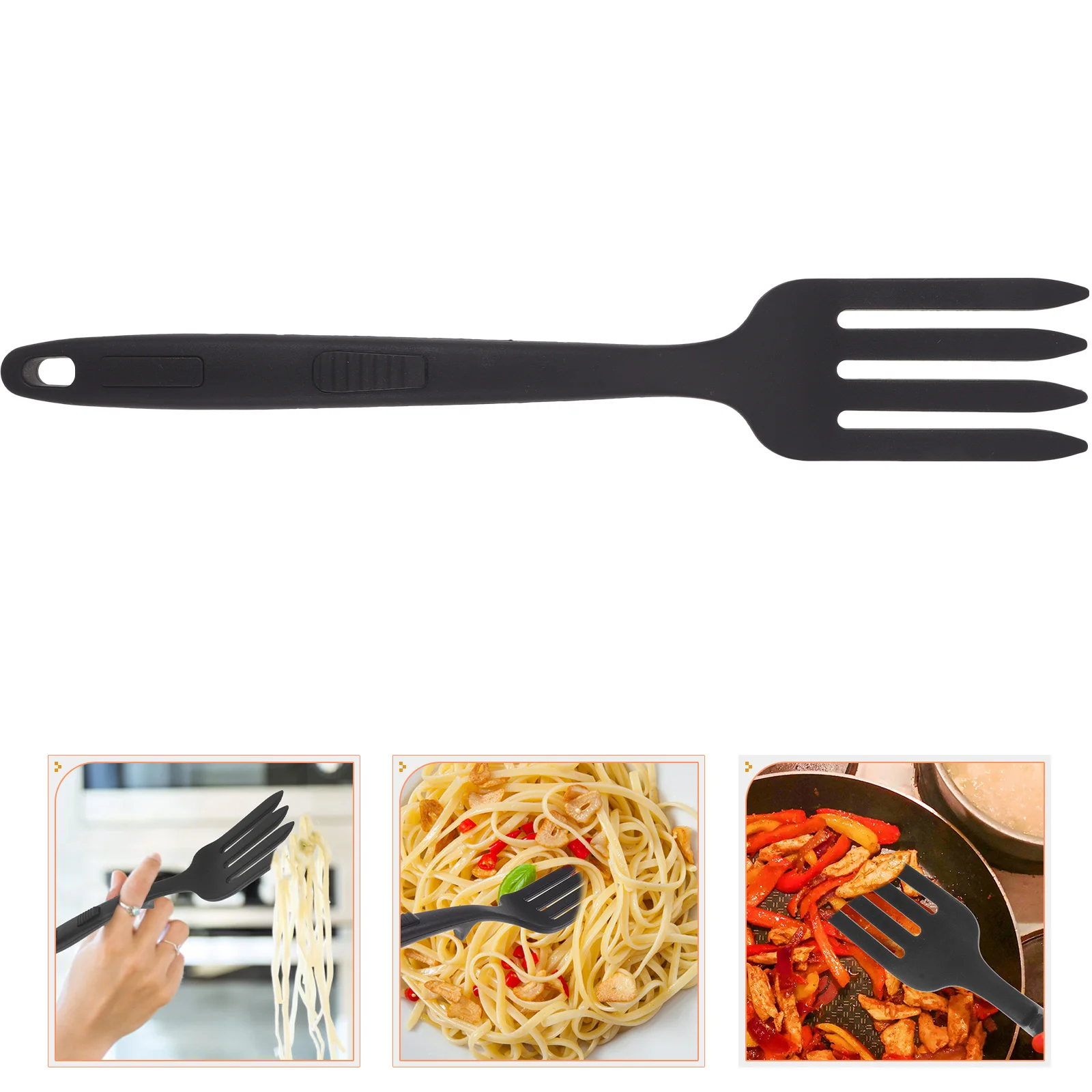 

Spaghetti O's Mashing Fork Large Spachella Serving Fruit Tasting Forks Sphagetti Snail Appetizers Flatware Mix Silicone Cooking