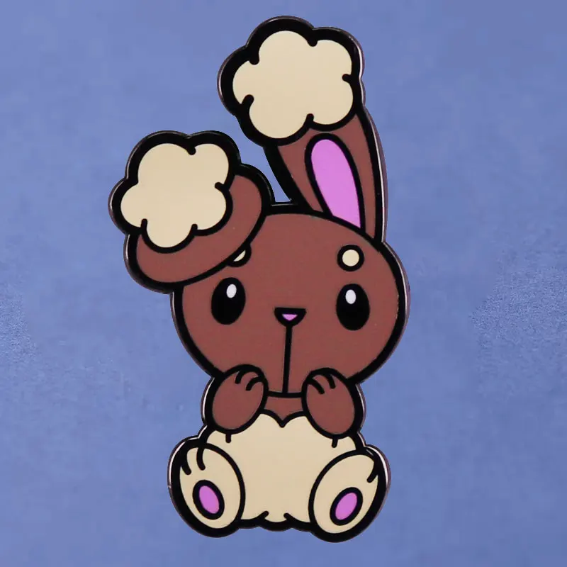 

Жесткие эмалированные булавки Pokemon Buneary, металлический рюкзак, шляпа, сумка, воротник, лацкан, значок