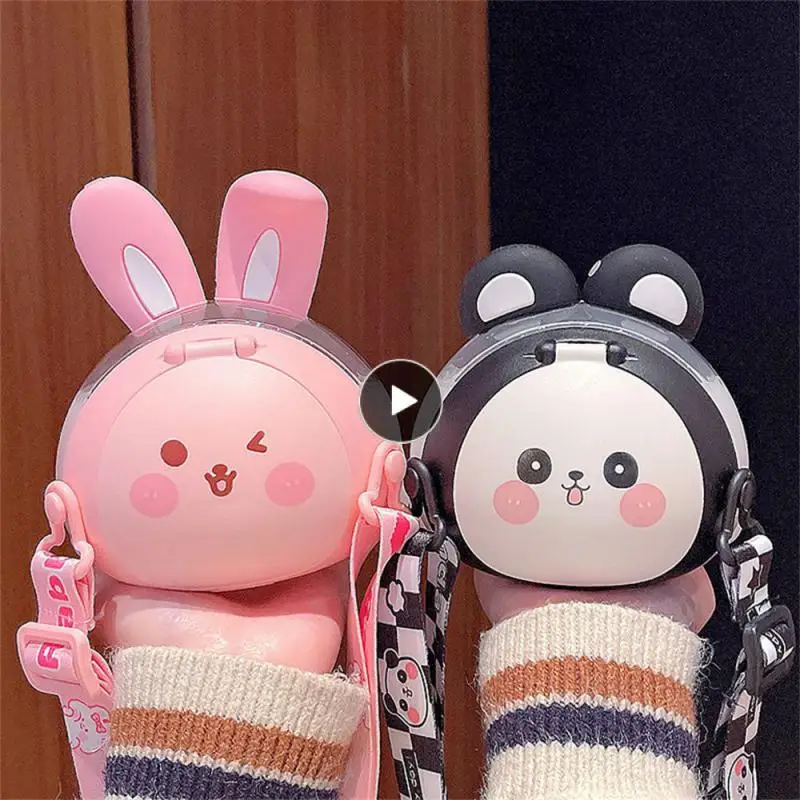 

Outdoor Camping Drinking Tools Water Cup Leakproof Bottles Plastic Straw Sports Water Bottle Creative Cartoon With Straws