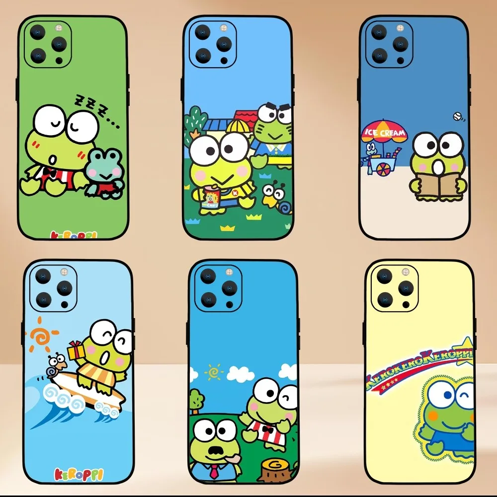 Чехол MINISO Sanrio Kero Keroppi для телефона Samsung Galaxy S24 S23 S22 S21 S20 Ultra Plus S20FE FE