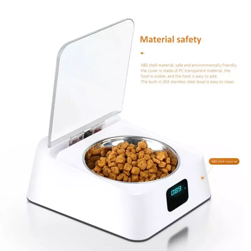 

NEW2023 350ML Dogs Cats Automatic Feeder 5G Infrared Sensor Switch Cover Anti-mouse Moisture-proof Intelligent Bowl Pet Feeder