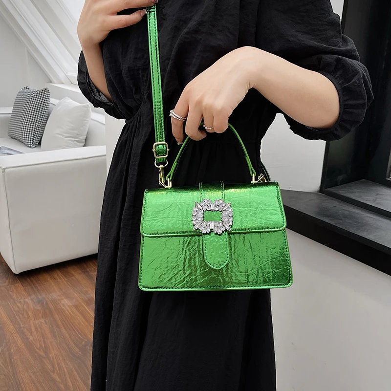 2023 New Trend Small Square Bag Fashion Female Shoulder Bags Quality PU Leather Women's Designer Handbag Vintage Crossbody Bag